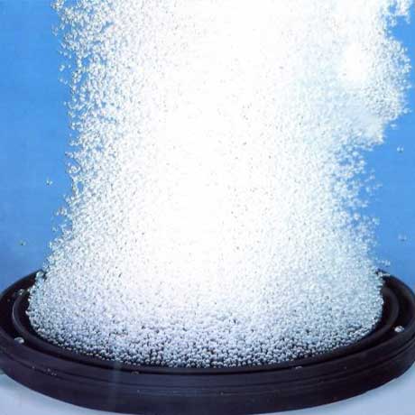 Fine bubble disc diffusers bubbling